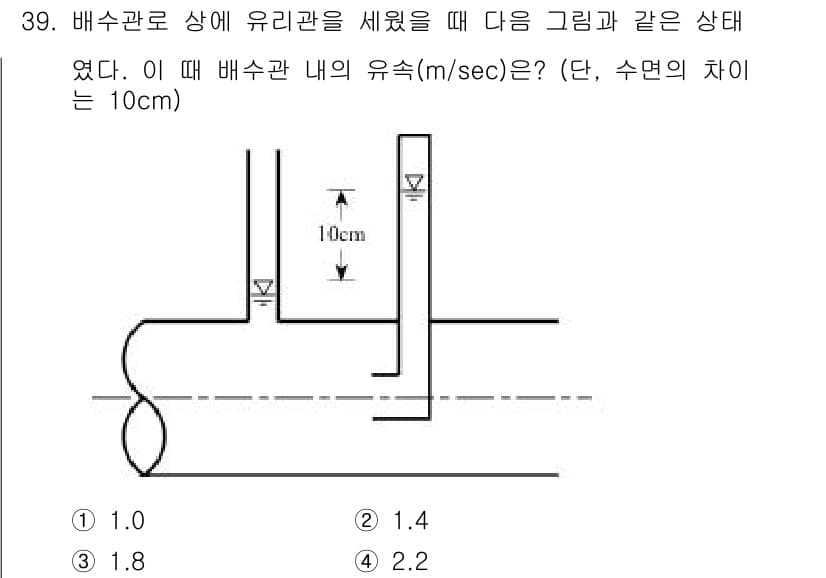 수질환경기사 2016년 41번 - 정답과 핵심 포인트를 검수 중인 기출문제