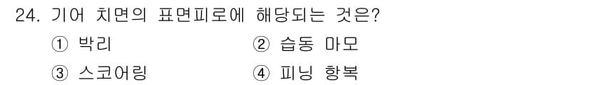 설비보전기능사 2015년 24번 - 정답과 핵심 포인트를 검수 중인 기출문제