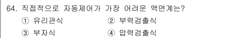가스산업기사 2015년 65번 - 정답과 핵심 포인트를 검수 중인 기출문제