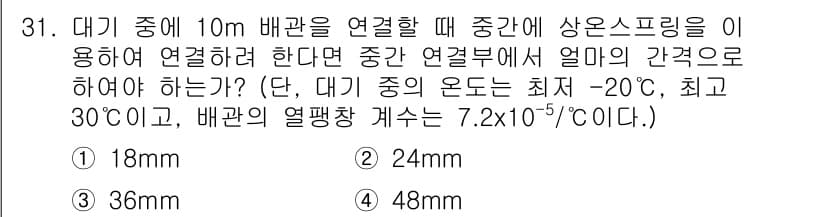 가스산업기사 2017년 31번 - 정답과 핵심 포인트를 검수 중인 기출문제