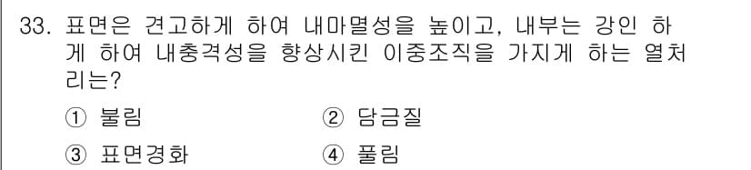 가스산업기사 2017년 33번 - 정답과 핵심 포인트를 검수 중인 기출문제