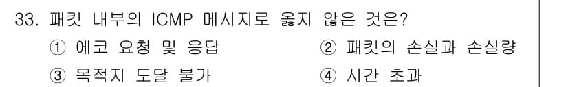 인터넷보안전문가_2급 2016년 33번 - 정답과 핵심 포인트를 검수 중인 기출문제