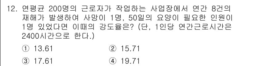 건설안전기사 2017년 12번 - 정답과 핵심 포인트를 검수 중인 기출문제