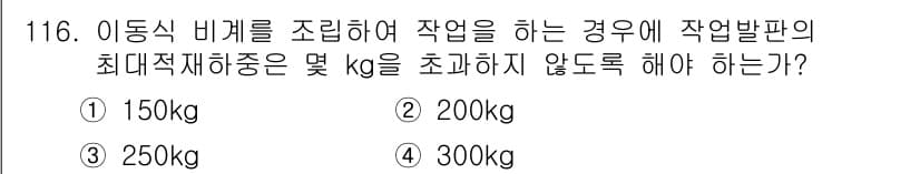 산업안전기사 2017년 116번 - 정답과 핵심 포인트를 검수 중인 기출문제