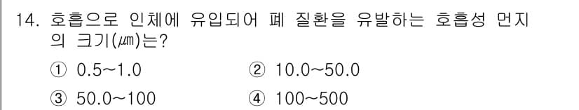 환경기능사 2016년 14번 - 정답과 핵심 포인트를 검수 중인 기출문제