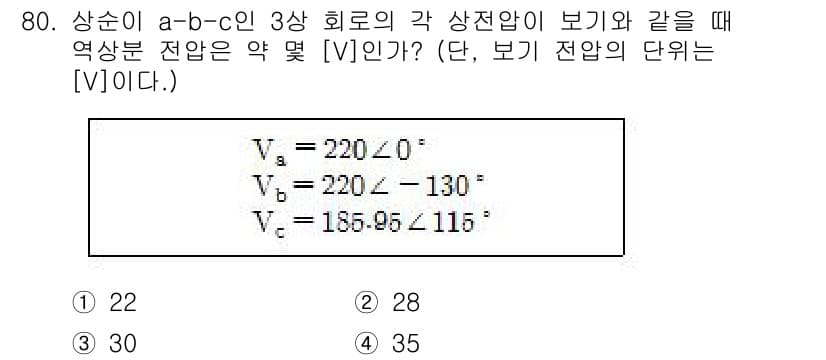 전기공사산업기사 2017년 80번 - 정답과 핵심 포인트를 검수 중인 기출문제