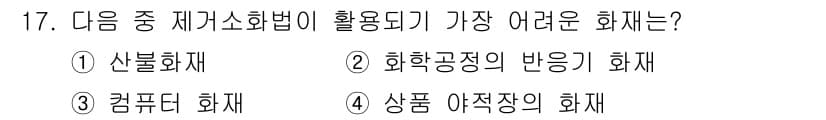 소방설비산업기사(전기) 2015년 17번 - 정답과 핵심 포인트를 검수 중인 기출문제
