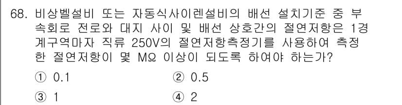 소방설비산업기사(전기) 2017년 68번 - 정답과 핵심 포인트를 검수 중인 기출문제