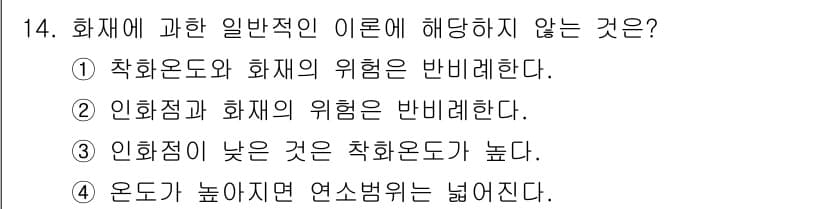 소방설비산업기사(기계) 2015년 14번 - 정답과 핵심 포인트를 검수 중인 기출문제