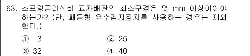 소방설비산업기사(기계) 2016년 63번 - 정답과 핵심 포인트를 검수 중인 기출문제