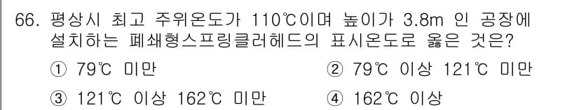 소방설비산업기사(기계) 2016년 66번 - 정답과 핵심 포인트를 검수 중인 기출문제