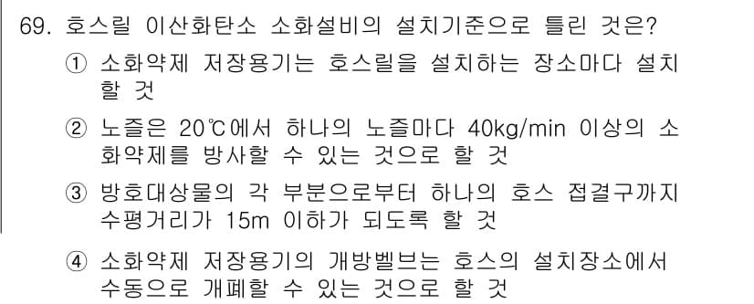 소방설비산업기사(기계) 2016년 69번 - 먼저 문제의 핵심 조건과 판단 기준을 차례대로 정리해야 합니다. 제시된 ... 에 관한 핵심 기출문제