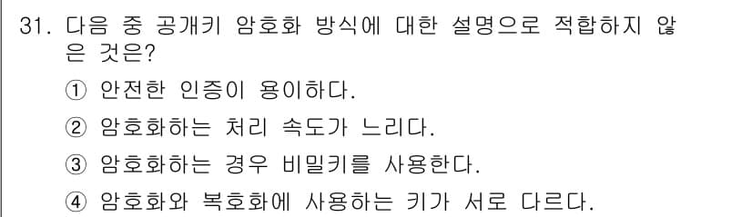 통신설비기능장 2015년 31번 - 정답과 핵심 포인트를 검수 중인 기출문제