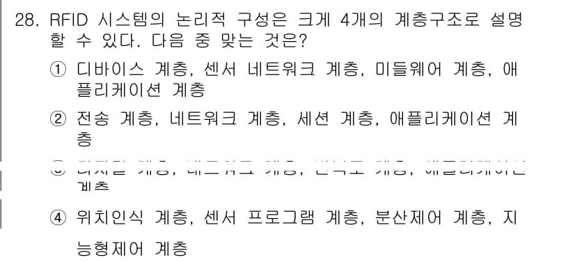 통신설비기능장 2016년 28번 - 정답과 핵심 포인트를 검수 중인 기출문제