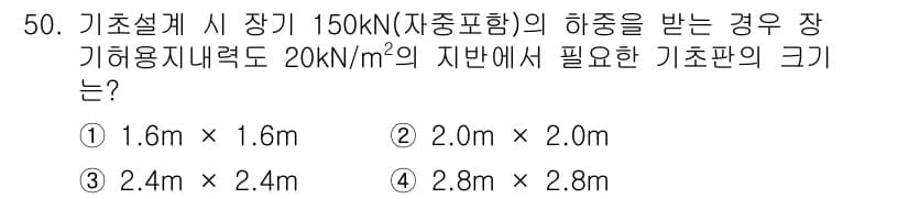 건축기사 2017년 51번 - 정답과 핵심 포인트를 검수 중인 기출문제