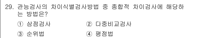 식품안전기사 2017년 29번 - 정답과 핵심 포인트를 검수 중인 기출문제