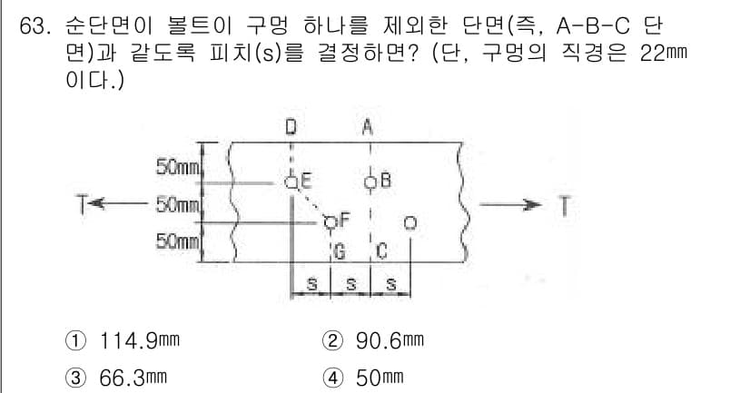 토목기사 2017년 63번 - 정답과 핵심 포인트를 검수 중인 기출문제