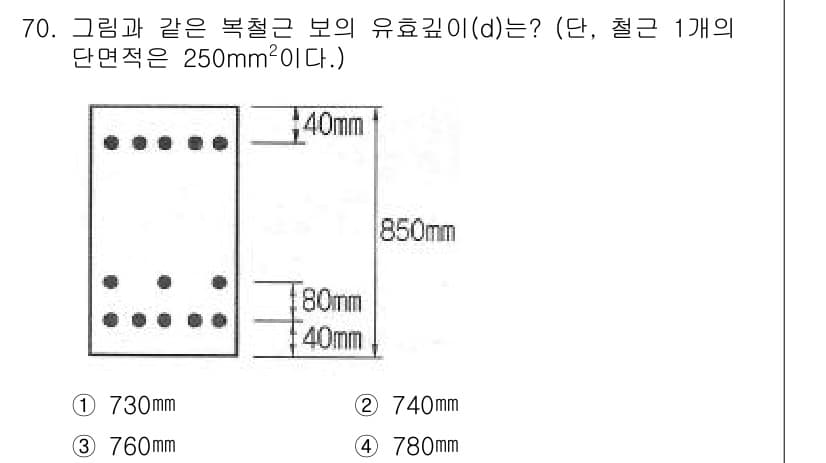 토목기사 2017년 70번 - 정답과 핵심 포인트를 검수 중인 기출문제