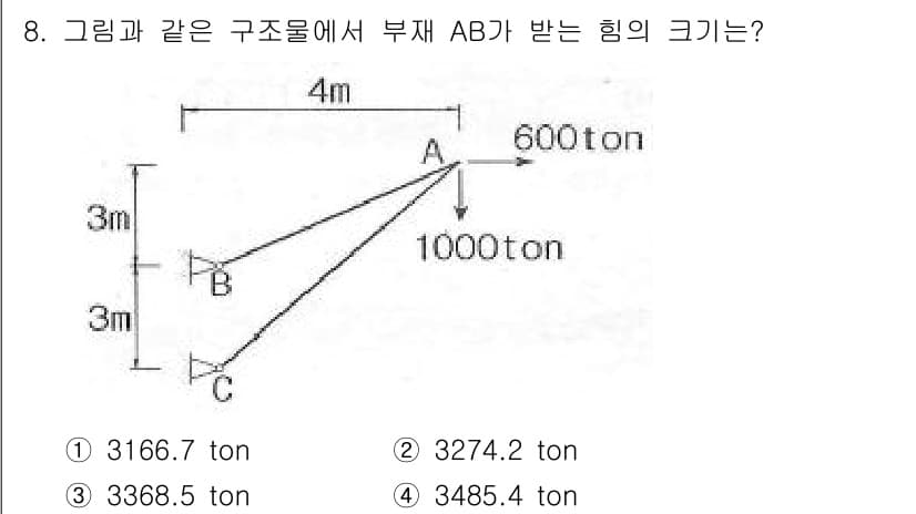 토목기사 2017년 8번 - 정답과 핵심 포인트를 검수 중인 기출문제