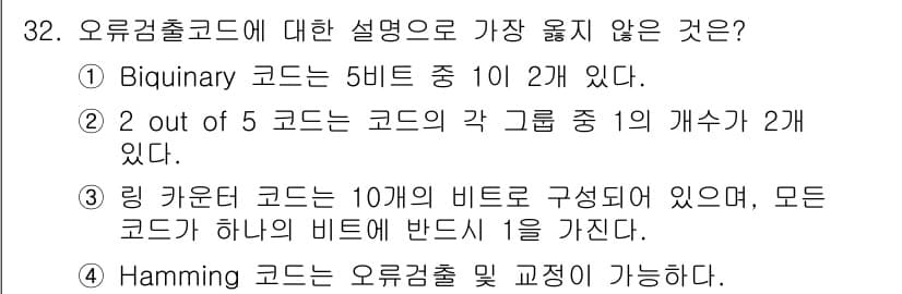 컴퓨터시스템기사(B형) 2017년 32번 - 정답과 핵심 포인트를 검수 중인 기출문제