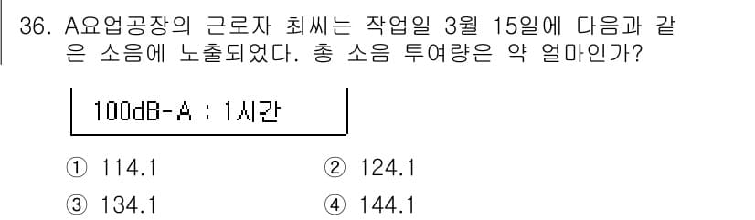 산업안전산업기사 2017년 36번 - 정답과 핵심 포인트를 검수 중인 기출문제