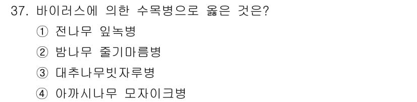 산림기능사 2015년 37번 - 정답과 핵심 포인트를 검수 중인 기출문제