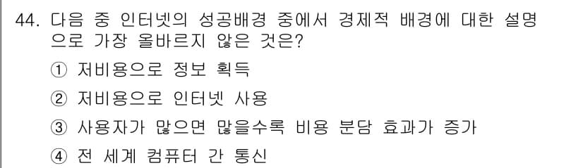 전자상거래운용사 2016년 45번 - 정답과 핵심 포인트를 검수 중인 기출문제