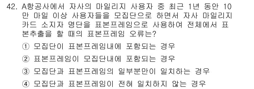 사회조사분석사_2급 2016년 42번 - 정답과 핵심 포인트를 검수 중인 기출문제