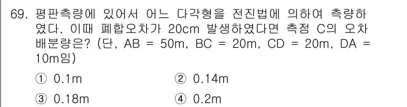 산림기사 2016년 69번 - 정답과 핵심 포인트를 검수 중인 기출문제
