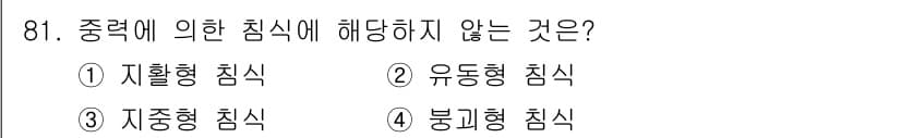 산림기사 2016년 81번 - 정답과 핵심 포인트를 검수 중인 기출문제