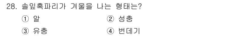 산림기사 2017년 28번 - 정답과 핵심 포인트를 검수 중인 기출문제
