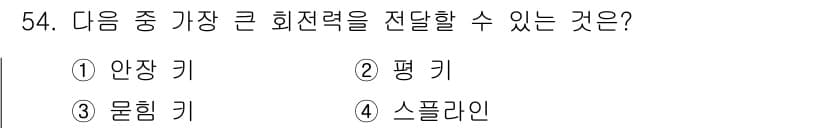 공유압기능사 2015년 54번 - 정답과 핵심 포인트를 검수 중인 기출문제