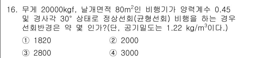 항공산업기사 2016년 16번 - 정답과 핵심 포인트를 검수 중인 기출문제