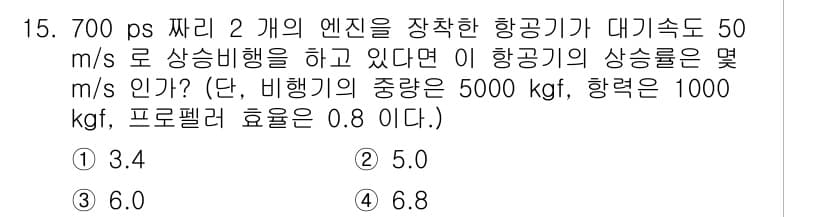 항공산업기사 2017년 15번 - 정답과 핵심 포인트를 검수 중인 기출문제