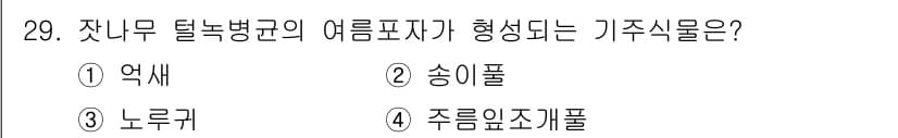 산림산업기사(구60문항) 2015년 29번 - 정답과 핵심 포인트를 검수 중인 기출문제