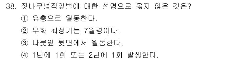 산림산업기사(구60문항) 2017년 38번 - 잣나무는 유성 생식에 의해 번식하며, 일반적으로 매년 꽃이 피고 씨앗이 ... 에 관한 핵심 기출문제