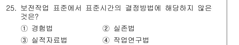 설비보전산업기사 2015년 25번 - 정답과 핵심 포인트를 검수 중인 기출문제