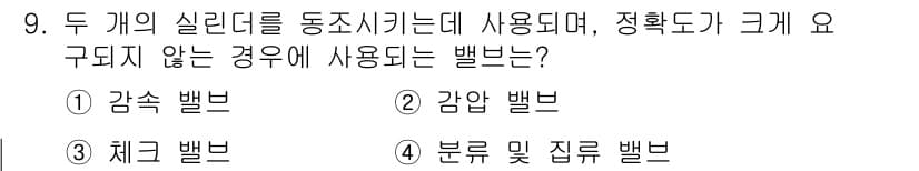 설비보전산업기사 2017년 9번 - 정답과 핵심 포인트를 검수 중인 기출문제