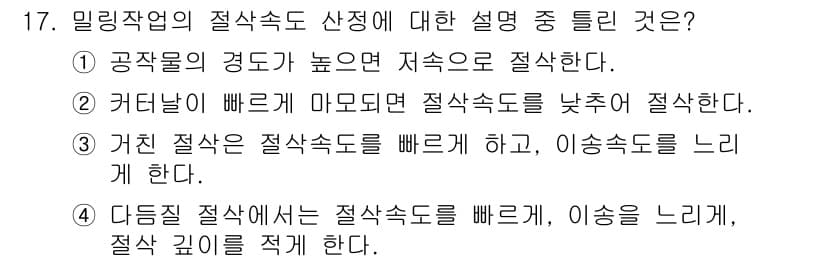 기계설계산업기사 2015년 17번 - 정답과 핵심 포인트를 검수 중인 기출문제