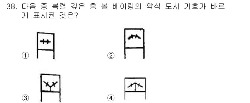 기계설계산업기사 2015년 38번 - 이 기호는 장비의 배관에서 압력 구간을 나타내며, 홈과 볼 베어링을 반영... 에 관한 핵심 기출문제