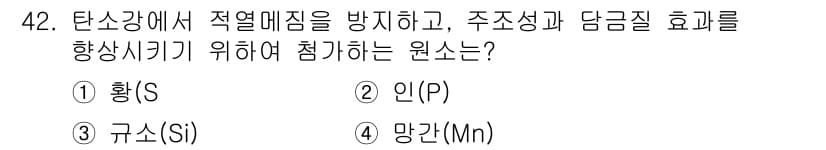 기계설계산업기사 2015년 42번 - 정답과 핵심 포인트를 검수 중인 기출문제