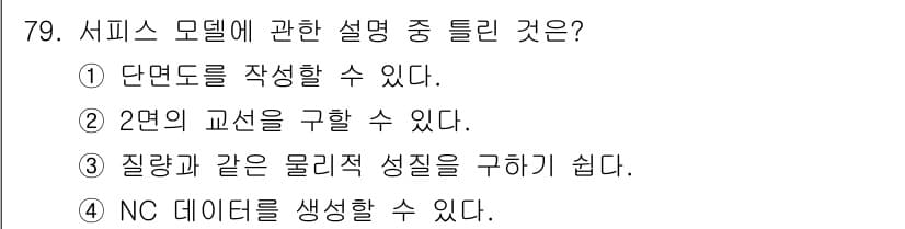 기계설계산업기사 2016년 79번 - 정답과 핵심 포인트를 검수 중인 기출문제