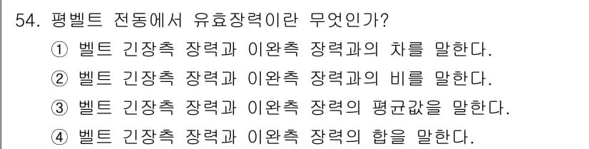 기계설계산업기사 2017년 54번 - 정답과 핵심 포인트를 검수 중인 기출문제
