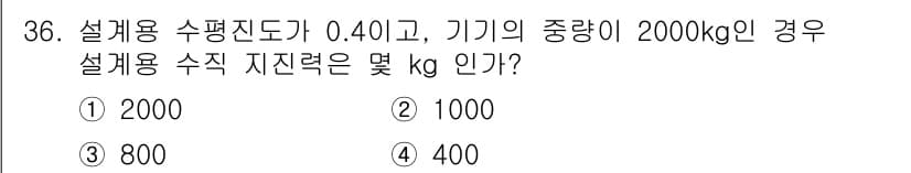 승강기기사 2016년 37번 - 정답과 핵심 포인트를 검수 중인 기출문제