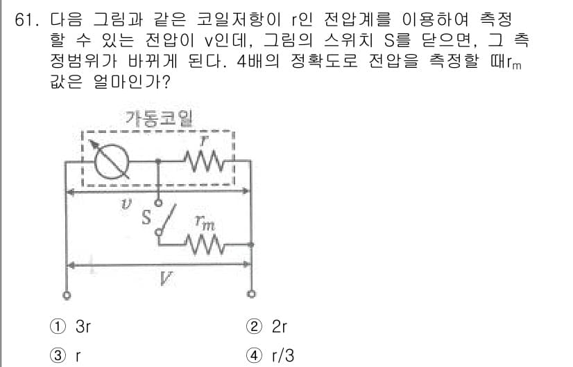 승강기기사 2017년 61번 - 정답과 핵심 포인트를 검수 중인 기출문제