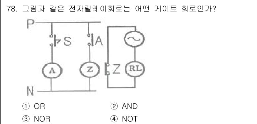 승강기기사 2017년 78번 - 주어진 회로는 스위치 S가 열리면 전류가 흐르지 않으며, 스위치가 닫히면... 에 관한 핵심 기출문제