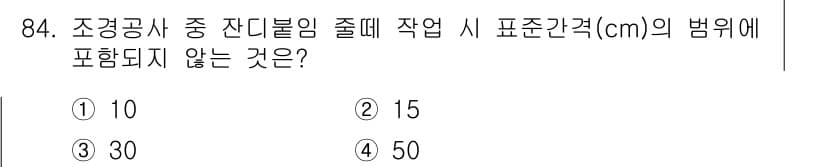 조경기사 2016년 85번 - 정답과 핵심 포인트를 검수 중인 기출문제