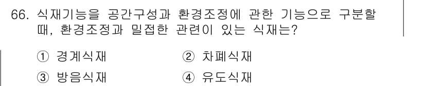 조경기사 2017년 67번 - 정답과 핵심 포인트를 검수 중인 기출문제