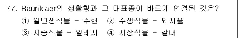 조경기사 2017년 78번 - 정답과 핵심 포인트를 검수 중인 기출문제