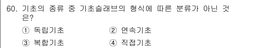건설안전산업기사 2015년 60번 - 정답과 핵심 포인트를 검수 중인 기출문제
